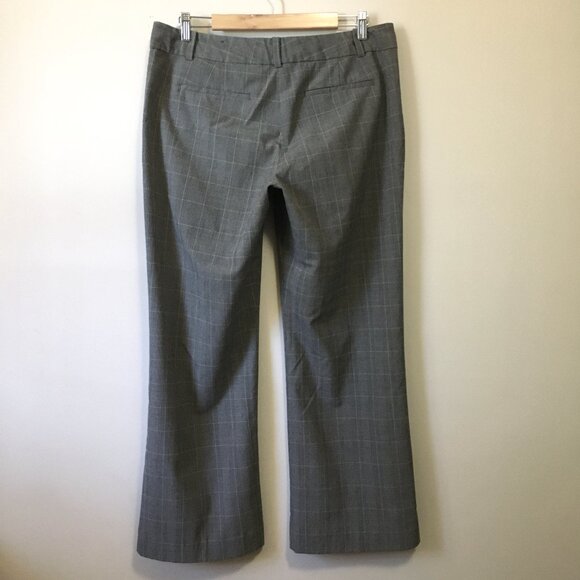 Wide Leg Low-Rise Plaid Dress Pants - Picture 2 of 12